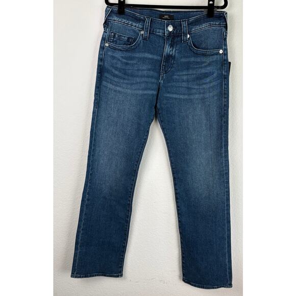 True Religion Mens Jeans Ricky Relaxed Straight Sz 32W 34L Medium Tidal Wash NWT - Picture 1 of 12